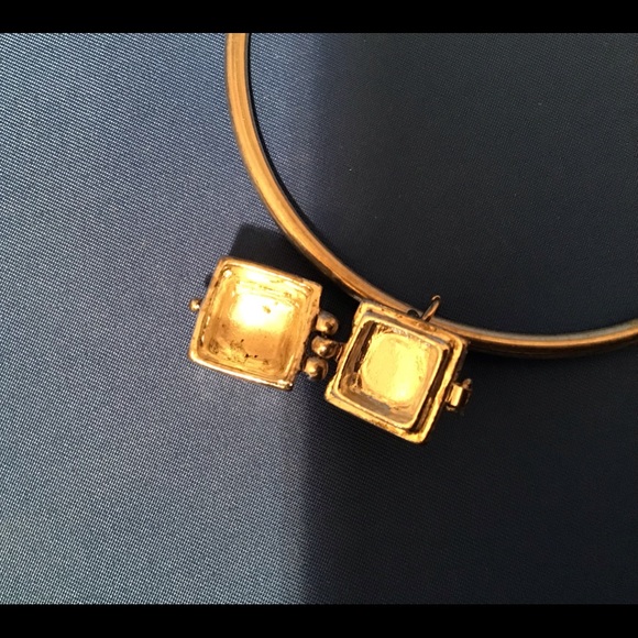 950 sterling bangle w/ prayer box (opens/closes) - Picture 6 of 8